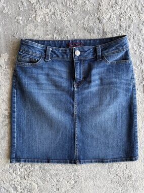 Tommy Hilfiger Classic Dark Blue Denim Mini Skirt